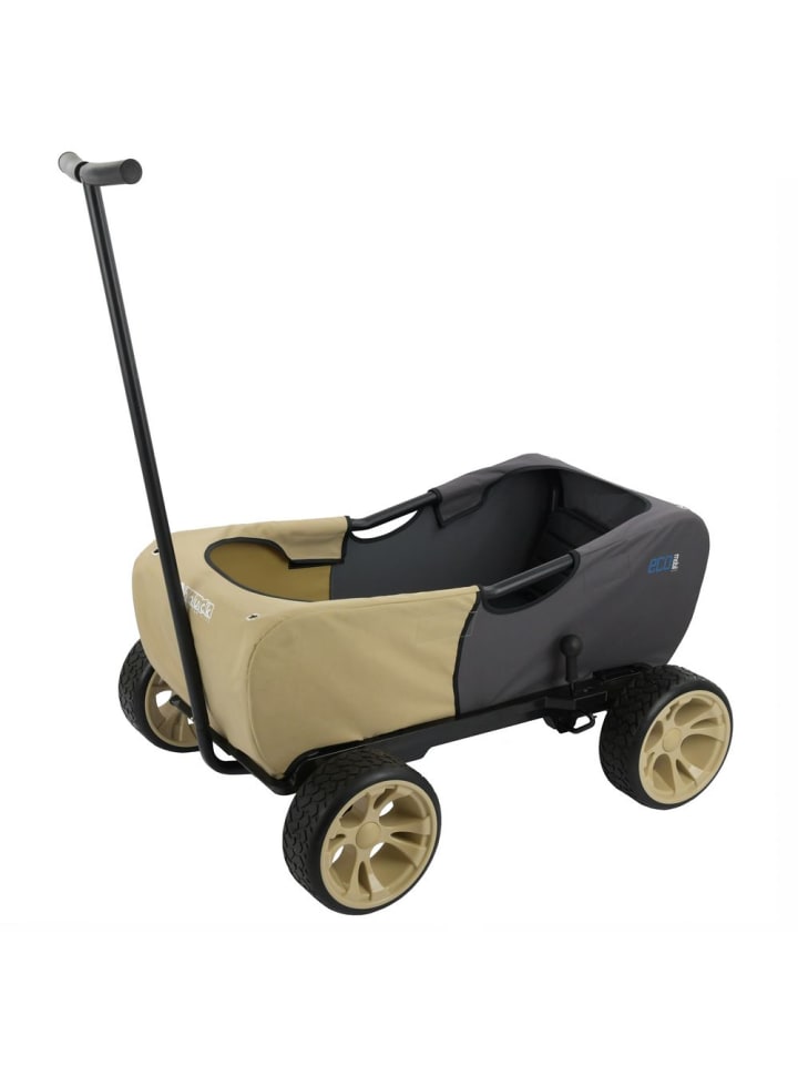 Hauck Bollerwagen Eco Mobil Safari - faltbar mit Dach, in beige,schwarz günstig kaufen onesize