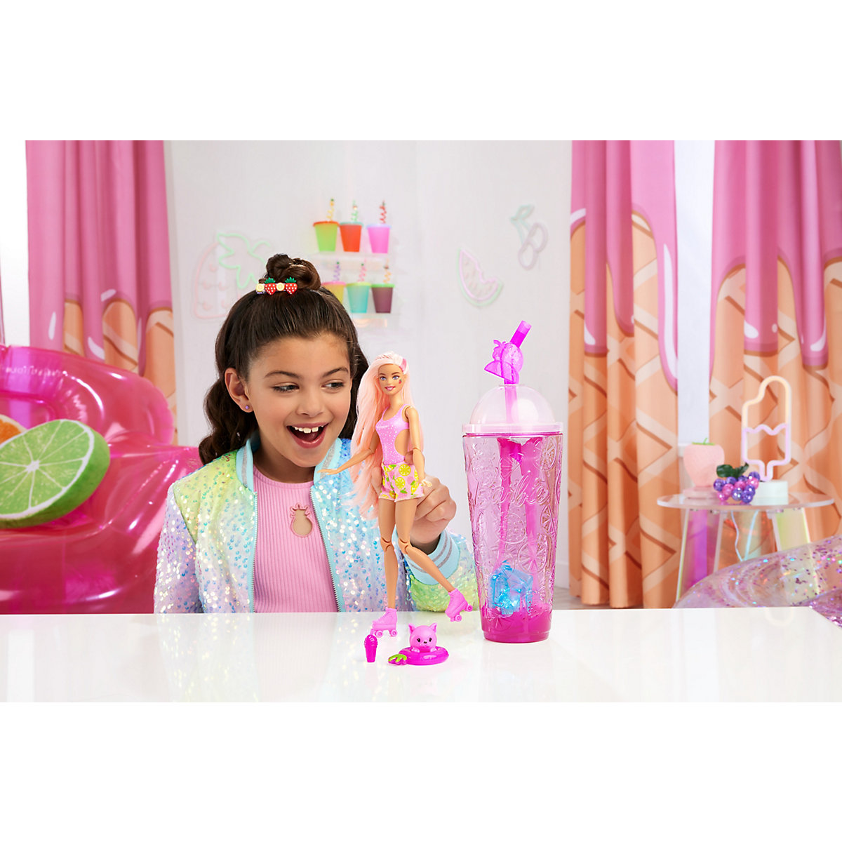 Barbie Pop! Reveal Juicy Fruits Erdbeerlimonade
