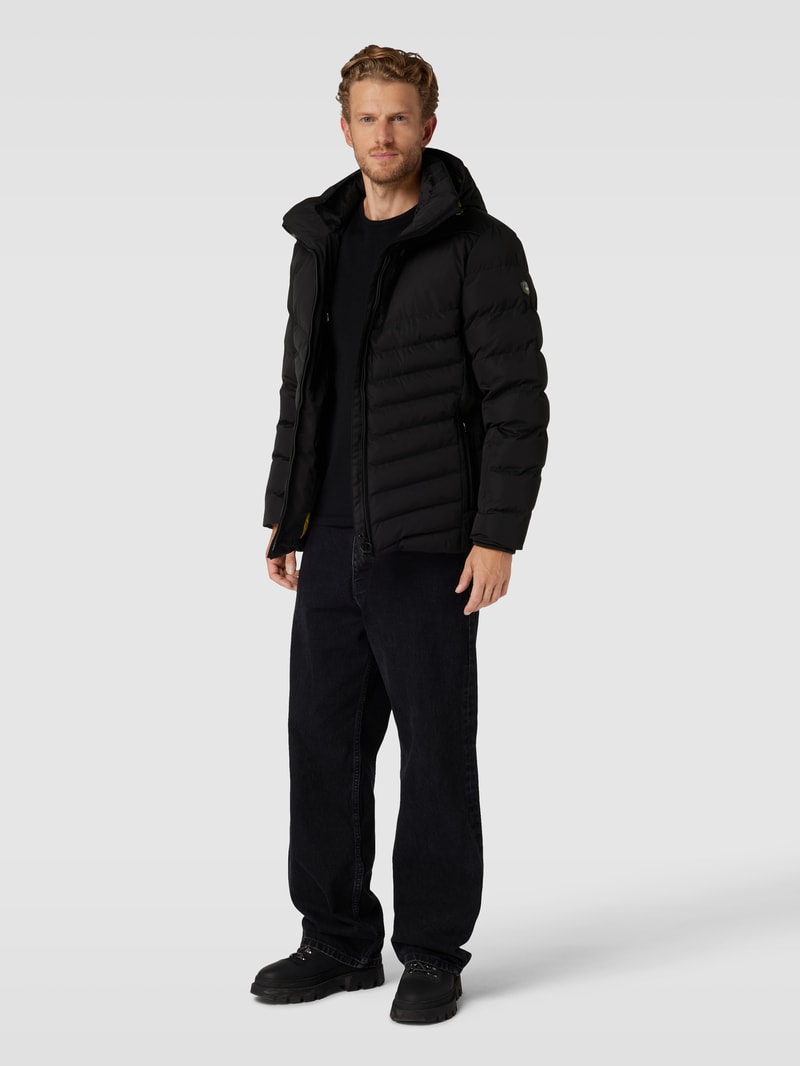 Funktionsjacke mit Zweiwege-Reißverschluss Modell 'CARMENERE' in schwarz
