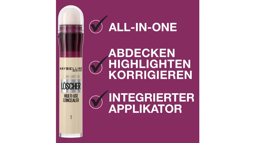 MAYBELLINE NEW YORK Multi-Use Concealer 6.8 ml 1 - Light