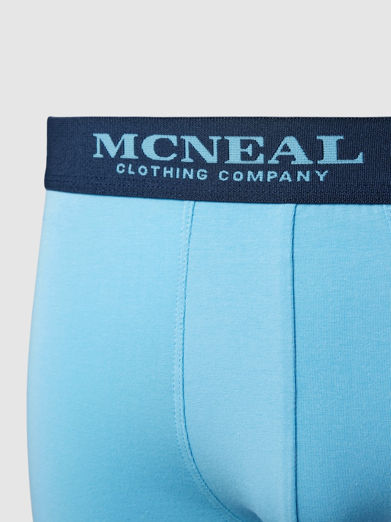 Trunks mit elastischem Logo-Bund im 3er-Pack in blau