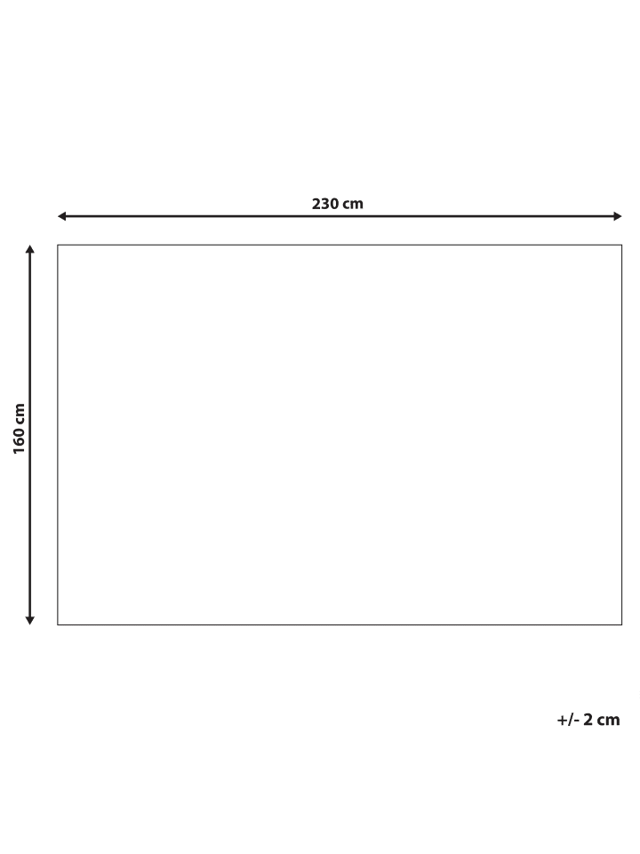 Beliani Outdoorteppich TAVAS in Schwarz/Weiß - (W) 160 x (H) 0.7 x (L) 230 cm günstig kaufen onesize
