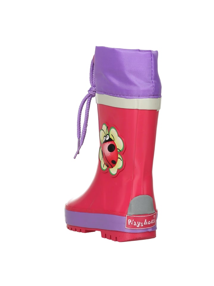 Playshoes Gummistiefel Glückskäfer in Pink günstig kaufen