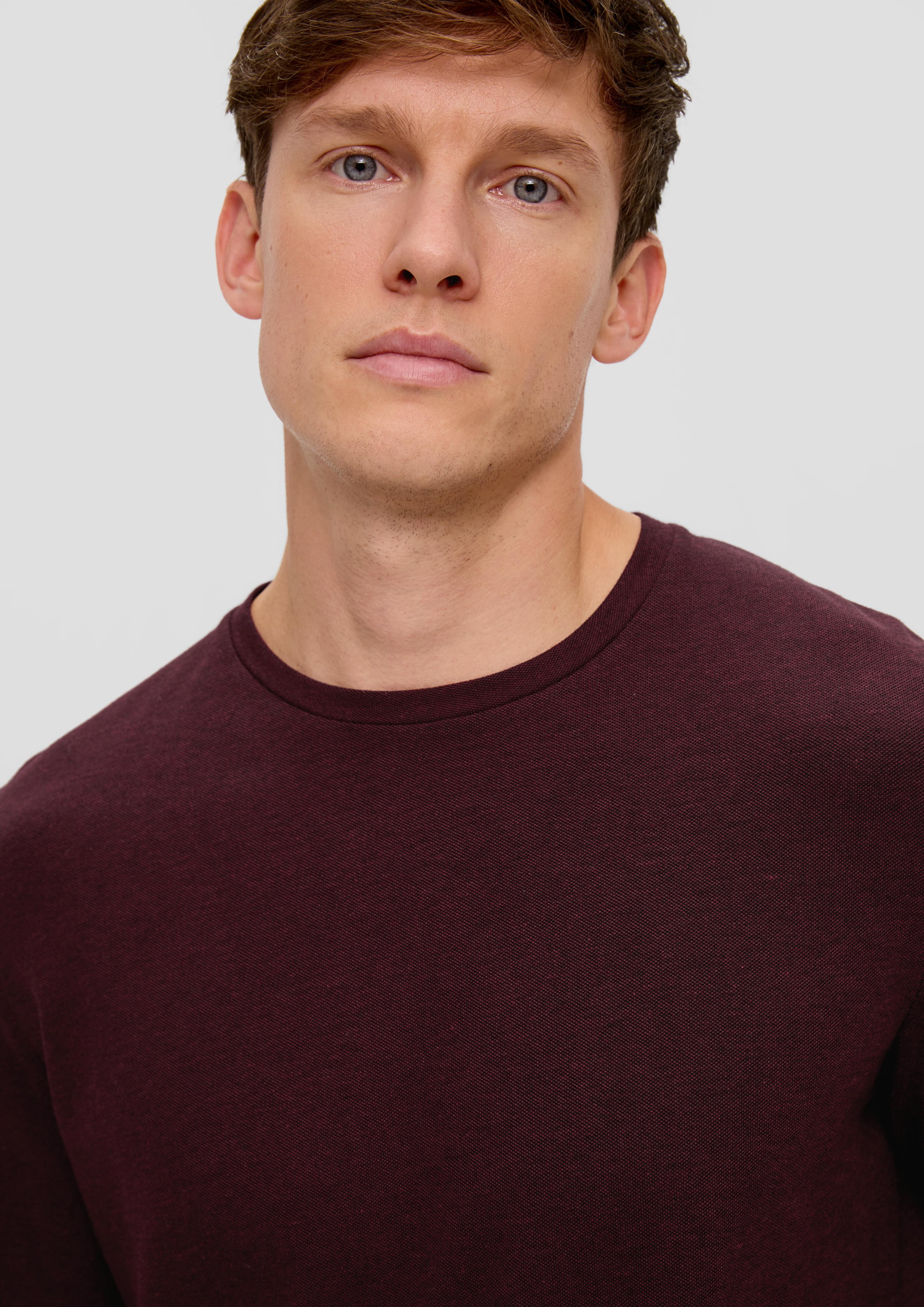 Piqué-Longsleeve aus Modalmix  2138646-39W1