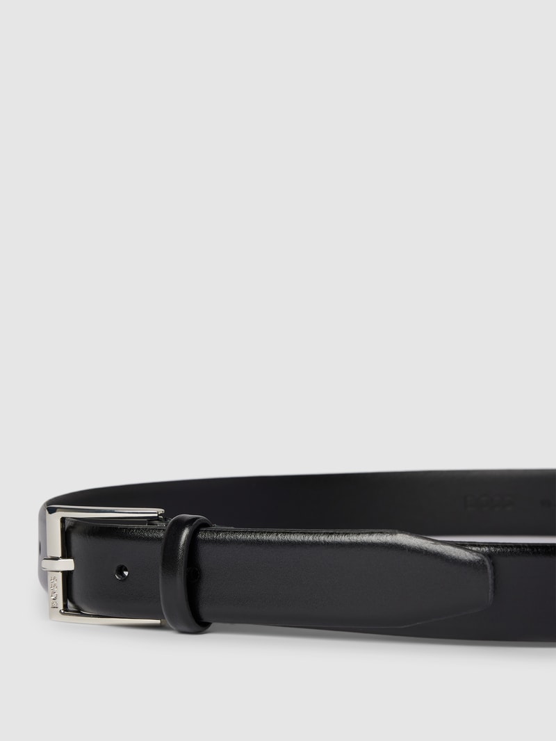Gürtel mit Label-Detail Modell 'ELLOY' in schwarz