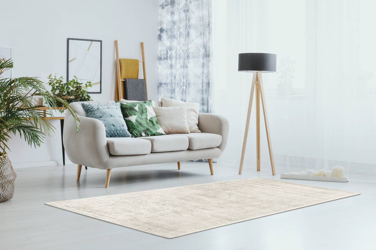 Padiro Teppich Beige / Silber 120cm x 170cm