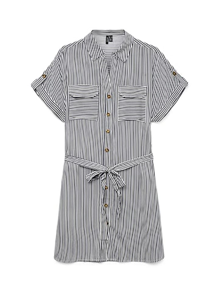 Vero Moda Kleid in Schwarz/ Weiß günstig kaufen