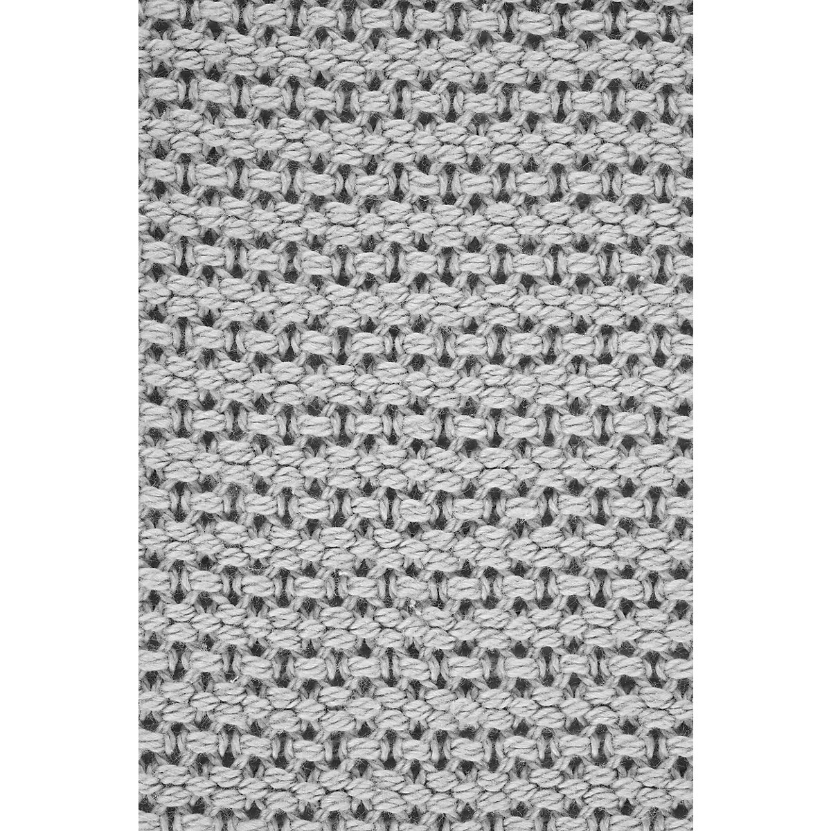Strickdecke Piqué grau