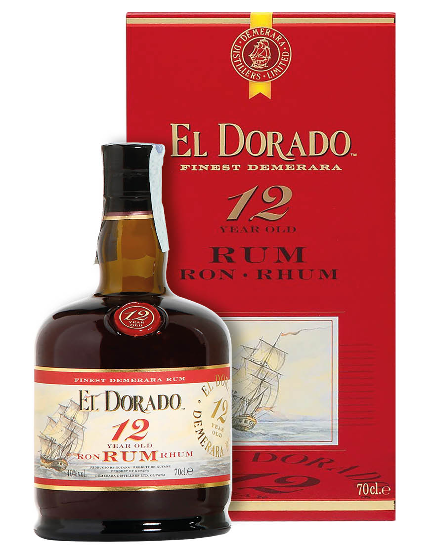 12 Year Old Demerara Rum El Dorado 0,7 ℓ, En Étui