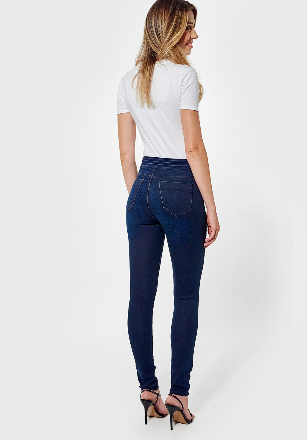 SABLE  Jegging bleu Femme effet délavé
