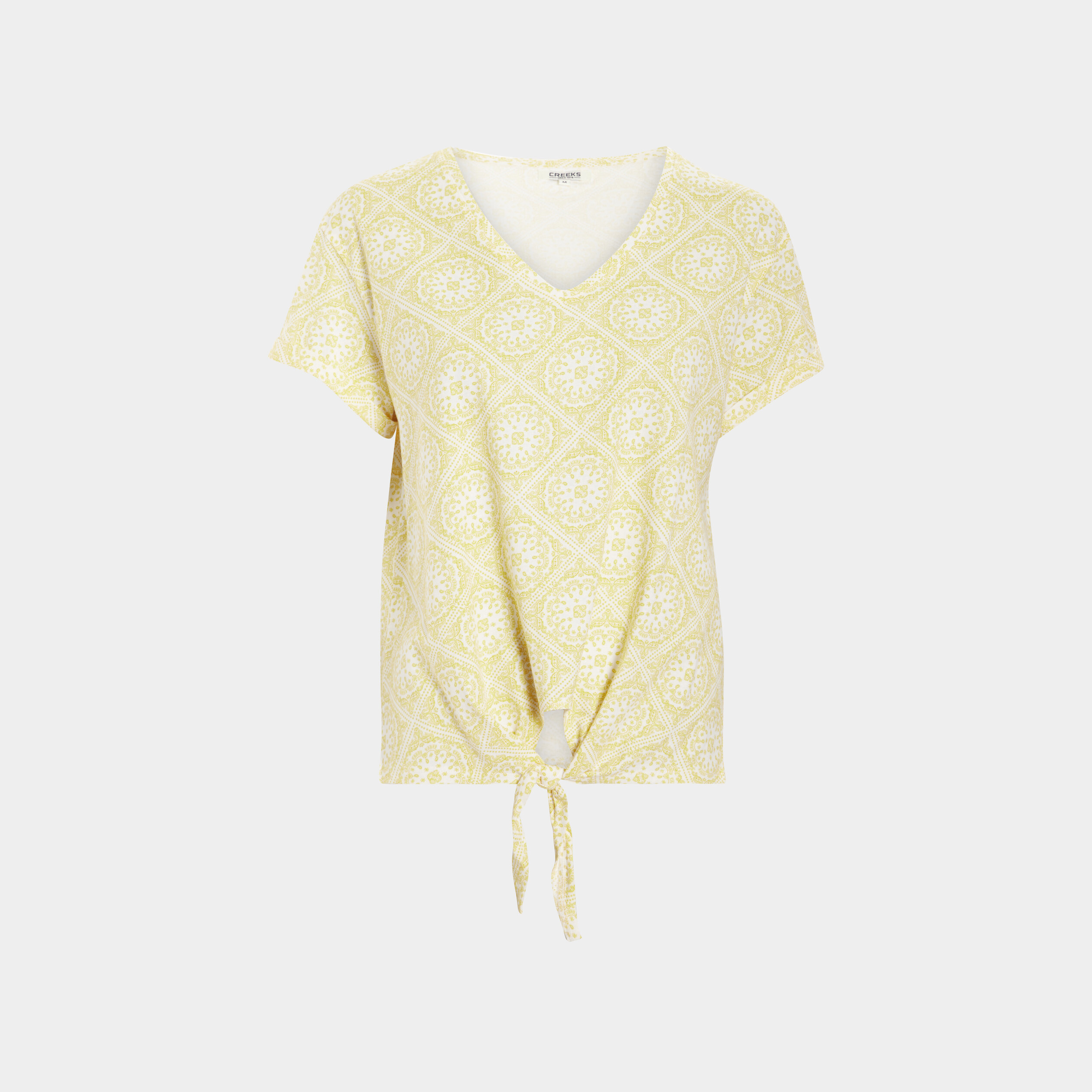 T-shirt manches courtes jaune femme | La Halle