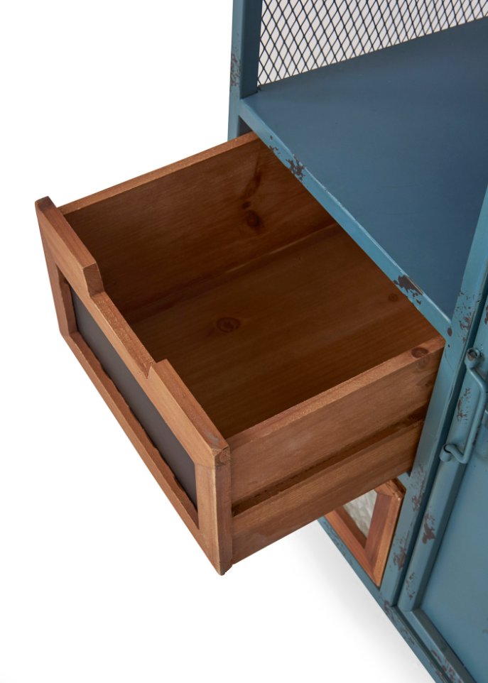 Vitrine in Spind-Optik