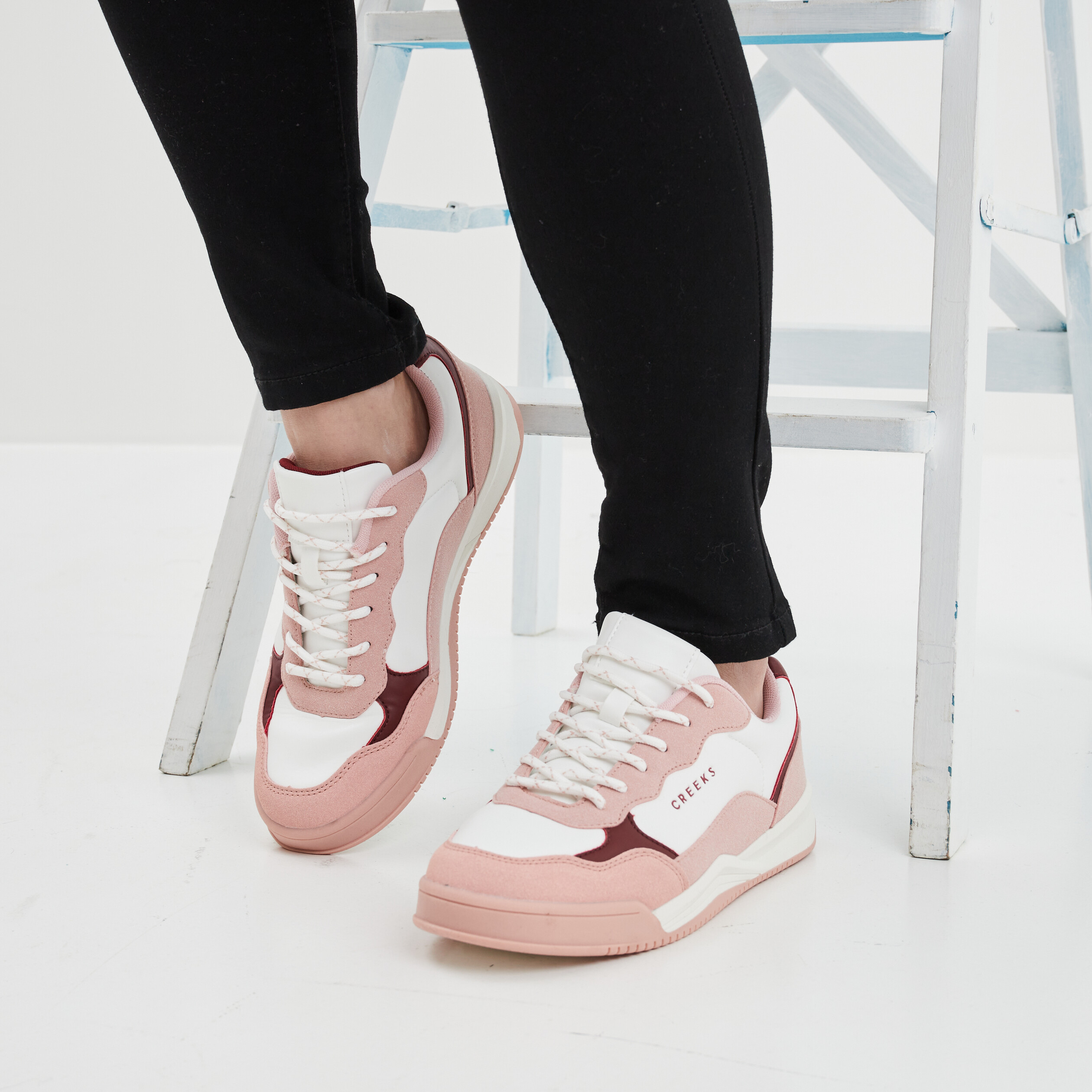 Baskets Creeks rose femme | La Halle