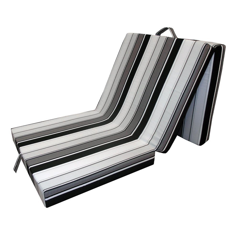 Klappmatratze Faltmatratze Reisematratze 190x70x10cm Schwarz-Weiß, VitaliSpa®, 10 cm hoch