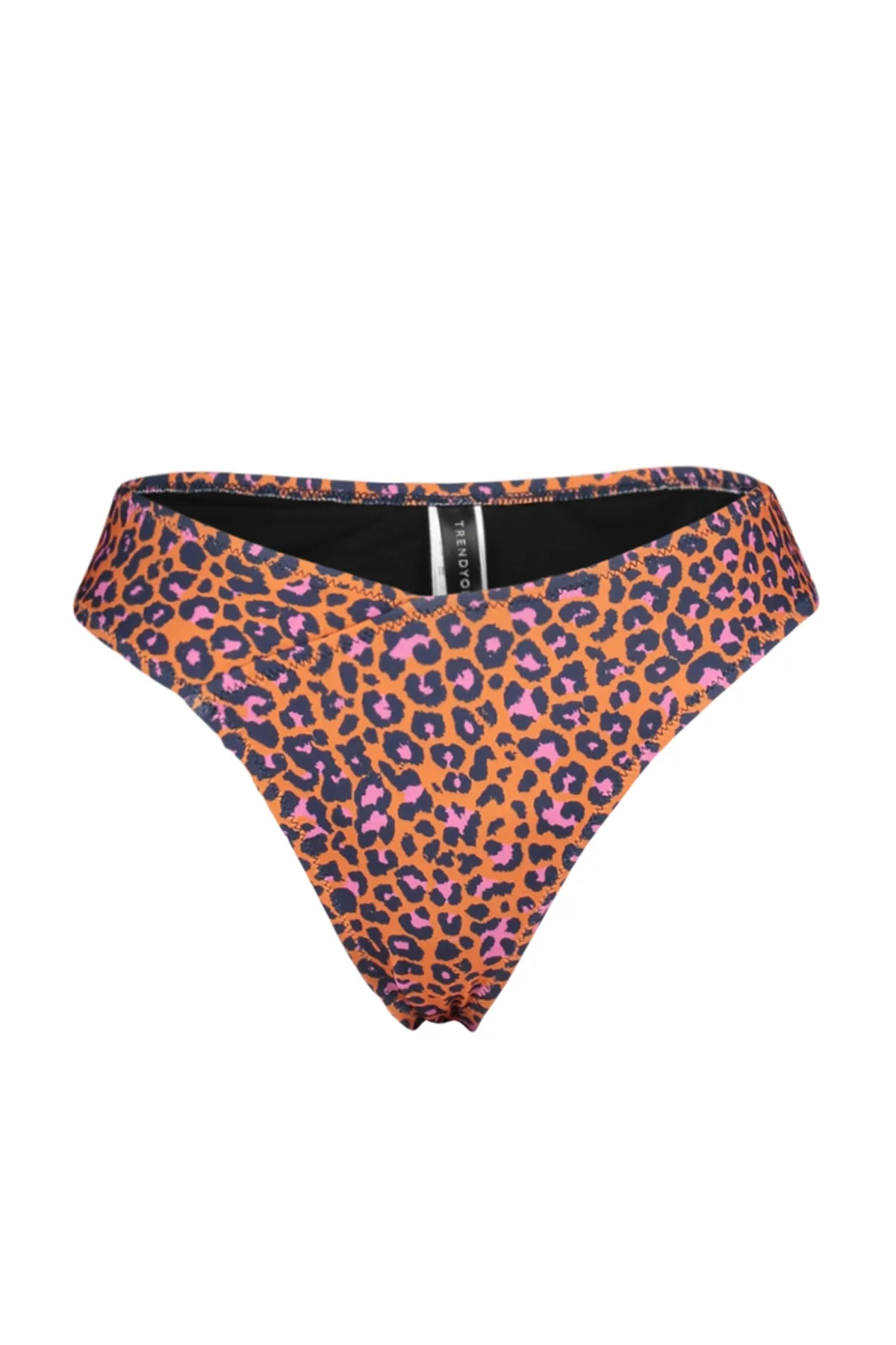 Trendyol Collection  Bikinihose mit V-Ausschnitt und normalem Beinausschnitt und Tiermuster TBESS23BA00251