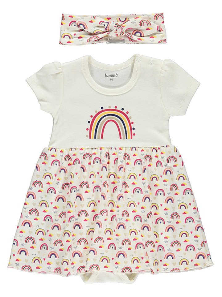 lamino 2tlg. Outfit in Weiß/ Bunt günstig kaufen 74
