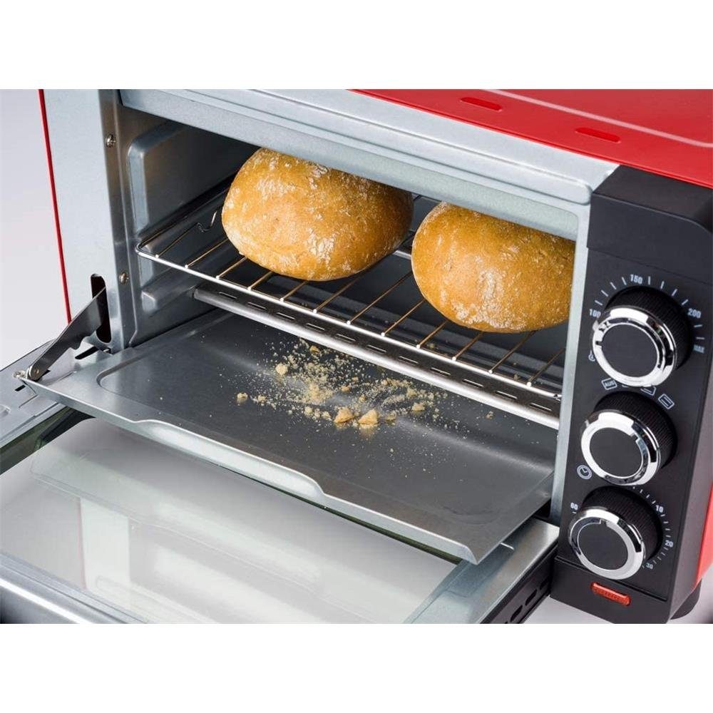 KORONA Minibackofen Mini-Backofen 57005, 1200 Watt, Toastofen, 14 Liter, Oberhitze, Unterhitze, Timer
