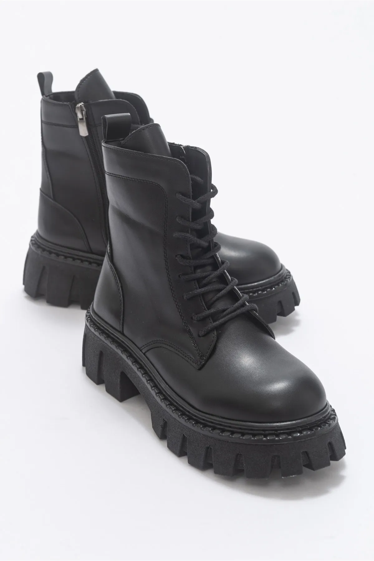 LuviShoes  Tool Schwarze Damenstiefel