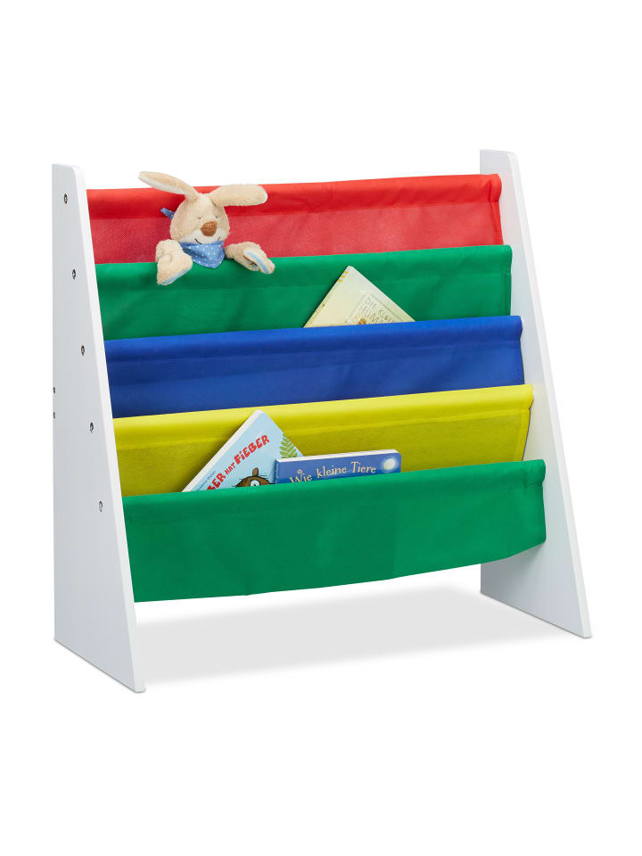 relaxdays Bücherregal Kinder in Bunt günstig kaufen onesize