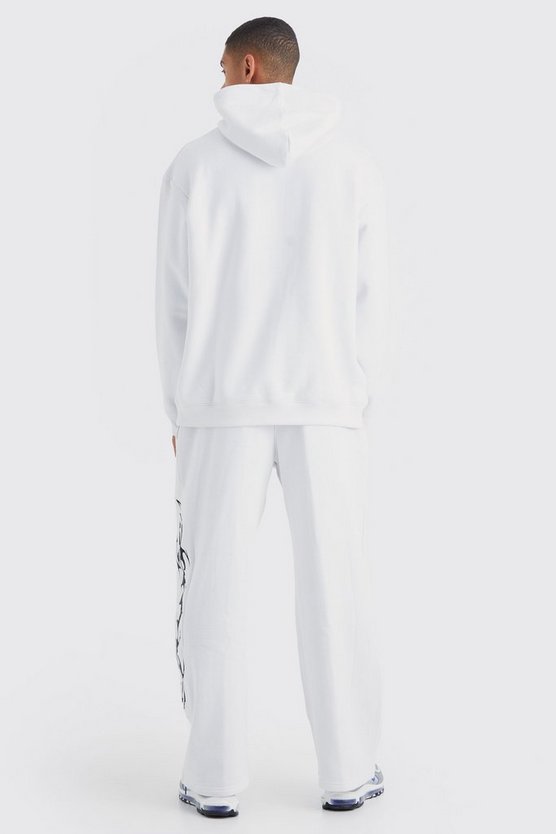 Oversize Hoodie mit PU-Applikation