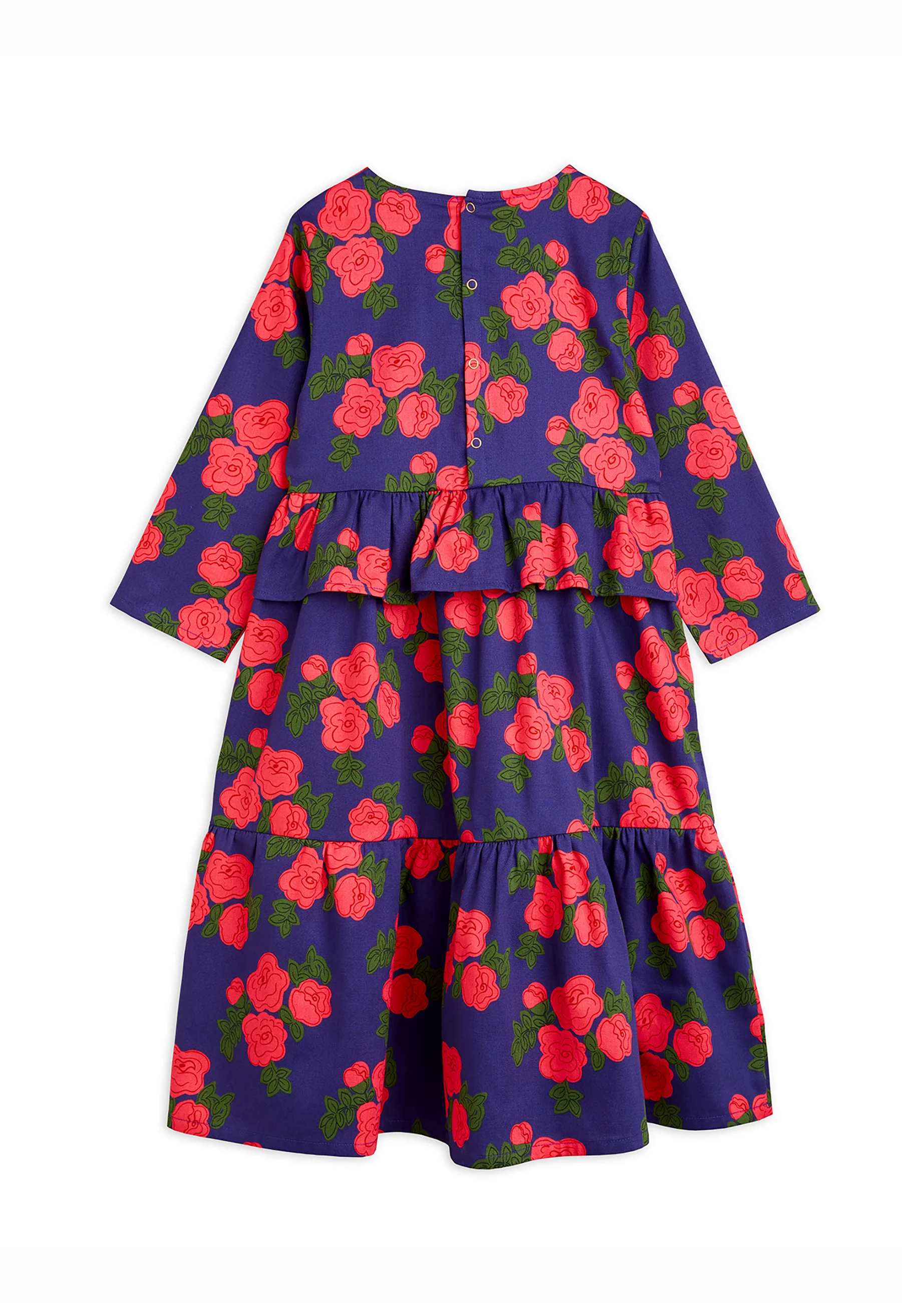 Mini Rodini VESTIDO CON VOLANTES DE ROSAS - Vestido largo
