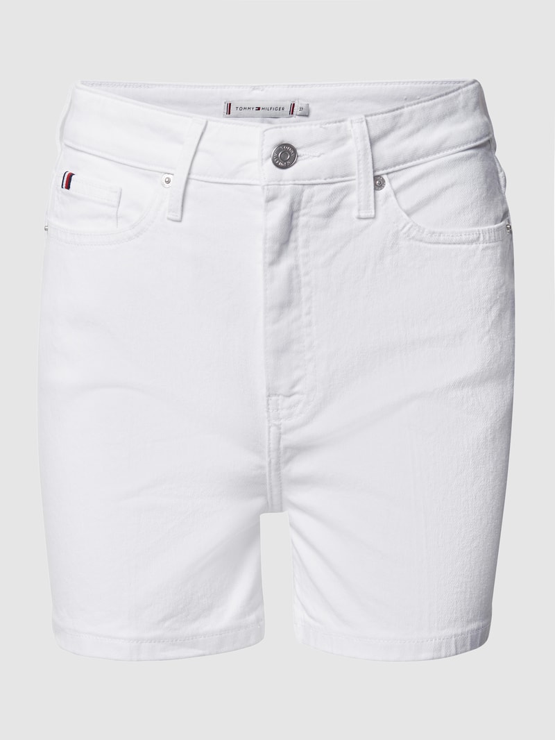 Jeansshorts im 5-Pocket-Design in weiß