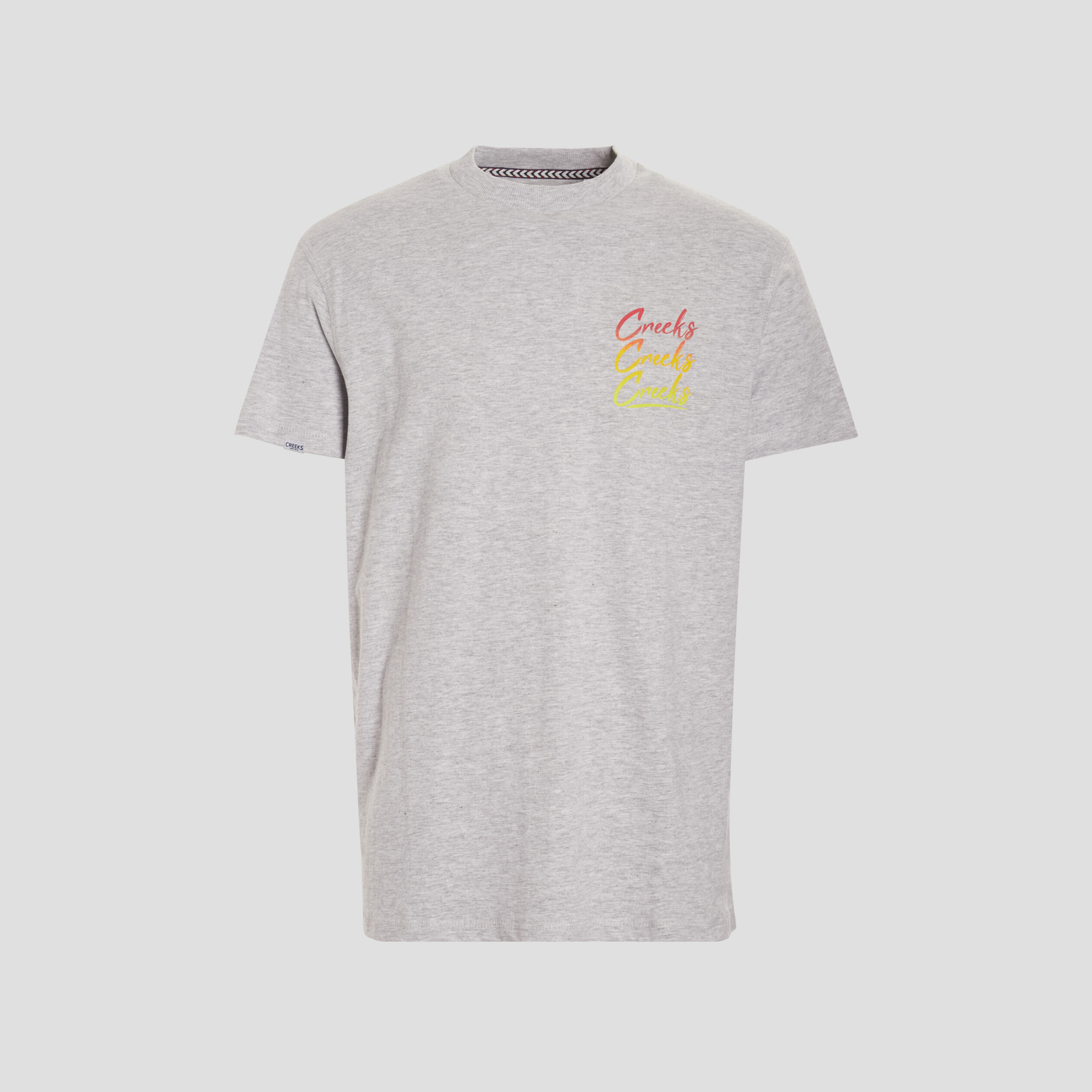 T-shirt manches courtes Creeks gris clair homme | La Halle