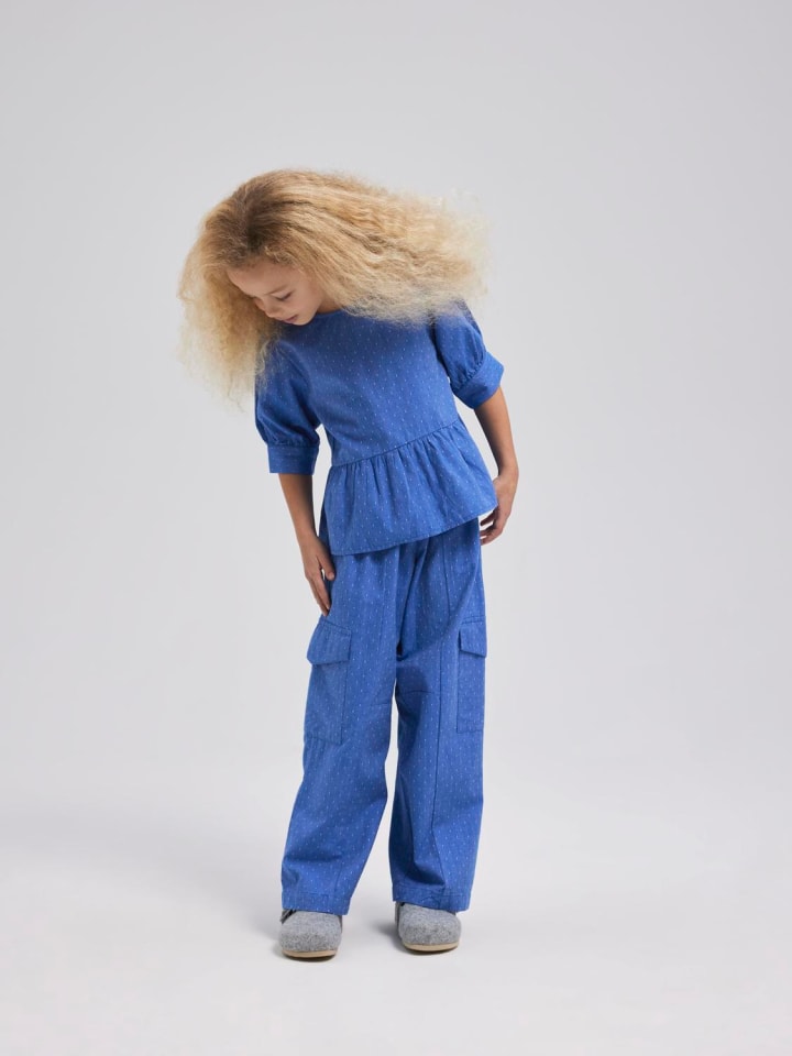 name it Bluse NKFFADOTTA S/S TOP in clematis blue günstig kaufen
