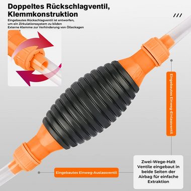 MDHAND Ölabsaugpumpe Benzinpumpe,Absaugpumpe (1-tlg), 2m Schlauch