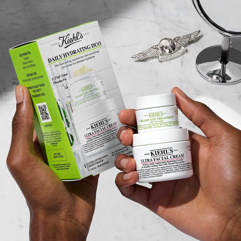kiehl's Ultra Facial Cream 50ml Coffret duo hydratants iconiques visage& yeux