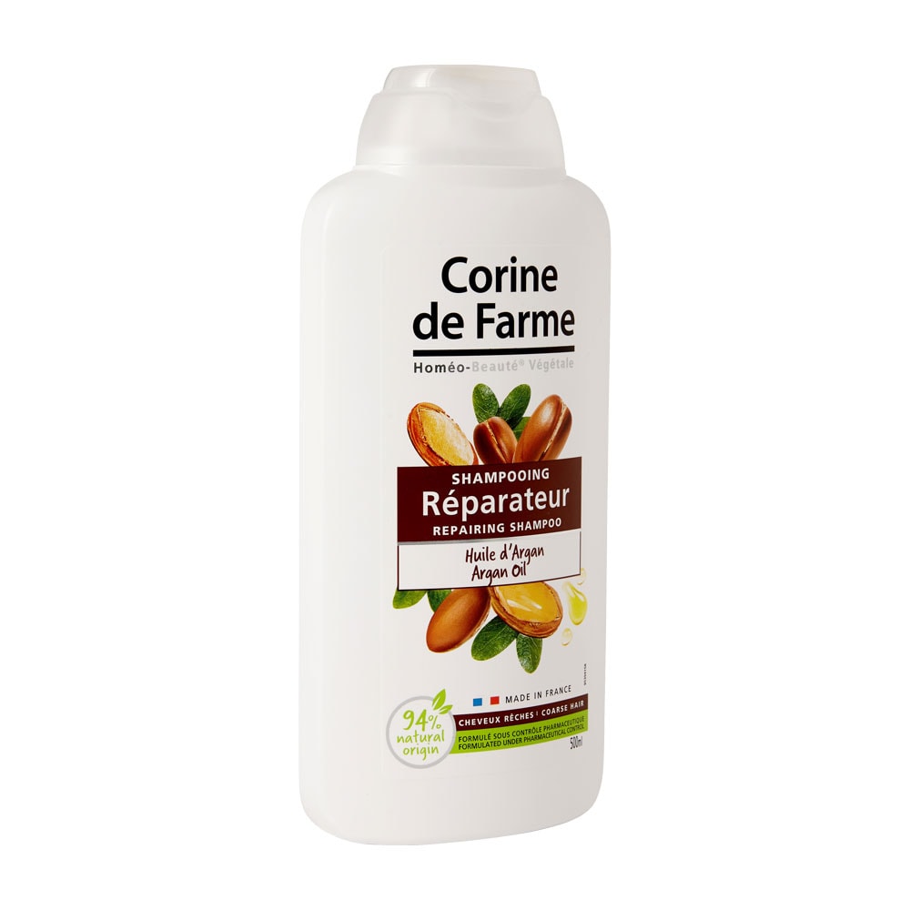 corine de farme Shampooing réparateur à l'huile d'Argan Capillaires