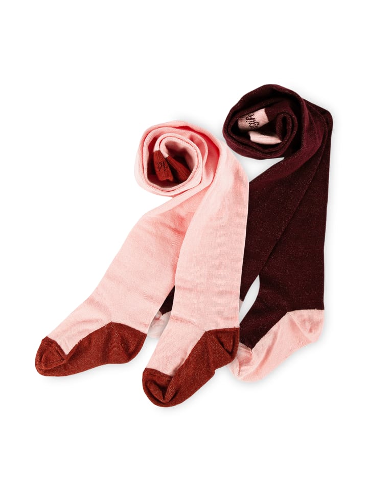 Sigikid Strumpfhosen 2er Set Autumn-Forest in rot/rosa günstig kaufen