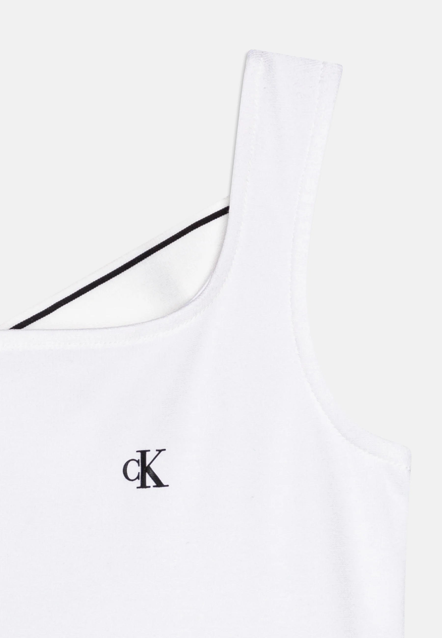 Calvin Klein Jeans BACK LOGO FIT FLARE - Vestido de punto