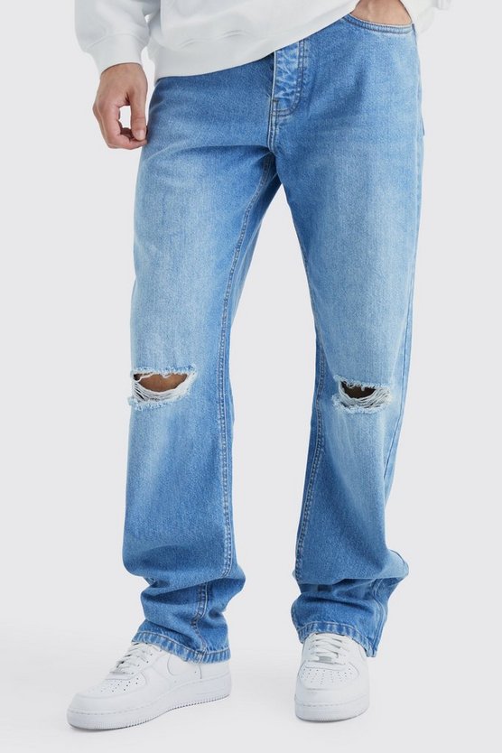 Tall lockere Jeans mit Reißverschluss-Saum