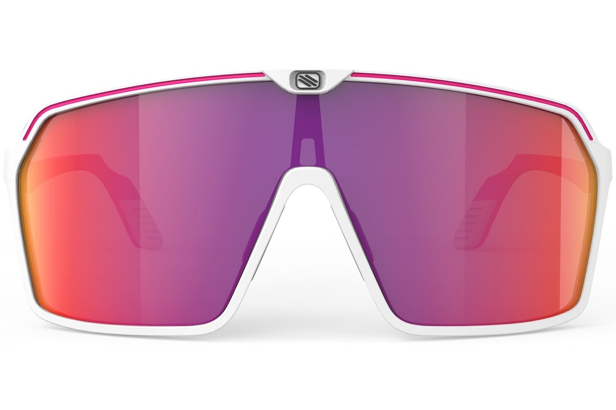Rudy Project Spinshield White / Pinke Fluo Matte - Multilaser Red