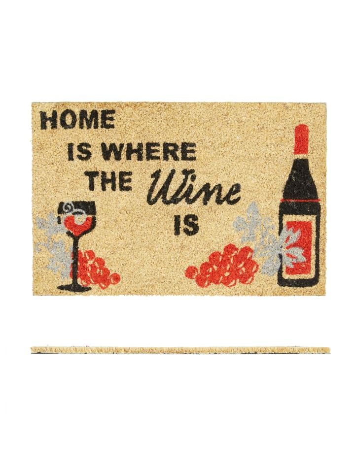 relaxdays Fußmatte Wine in Natur - (B)60 x (T)40 cm günstig kaufen onesize
