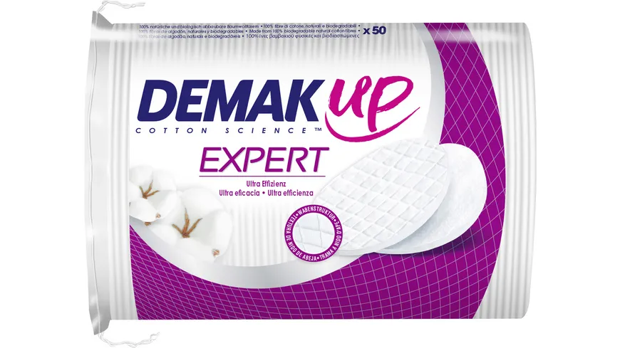DEMAK'UP EXPERT WATTEPADS OVAL 1x50 PADS
