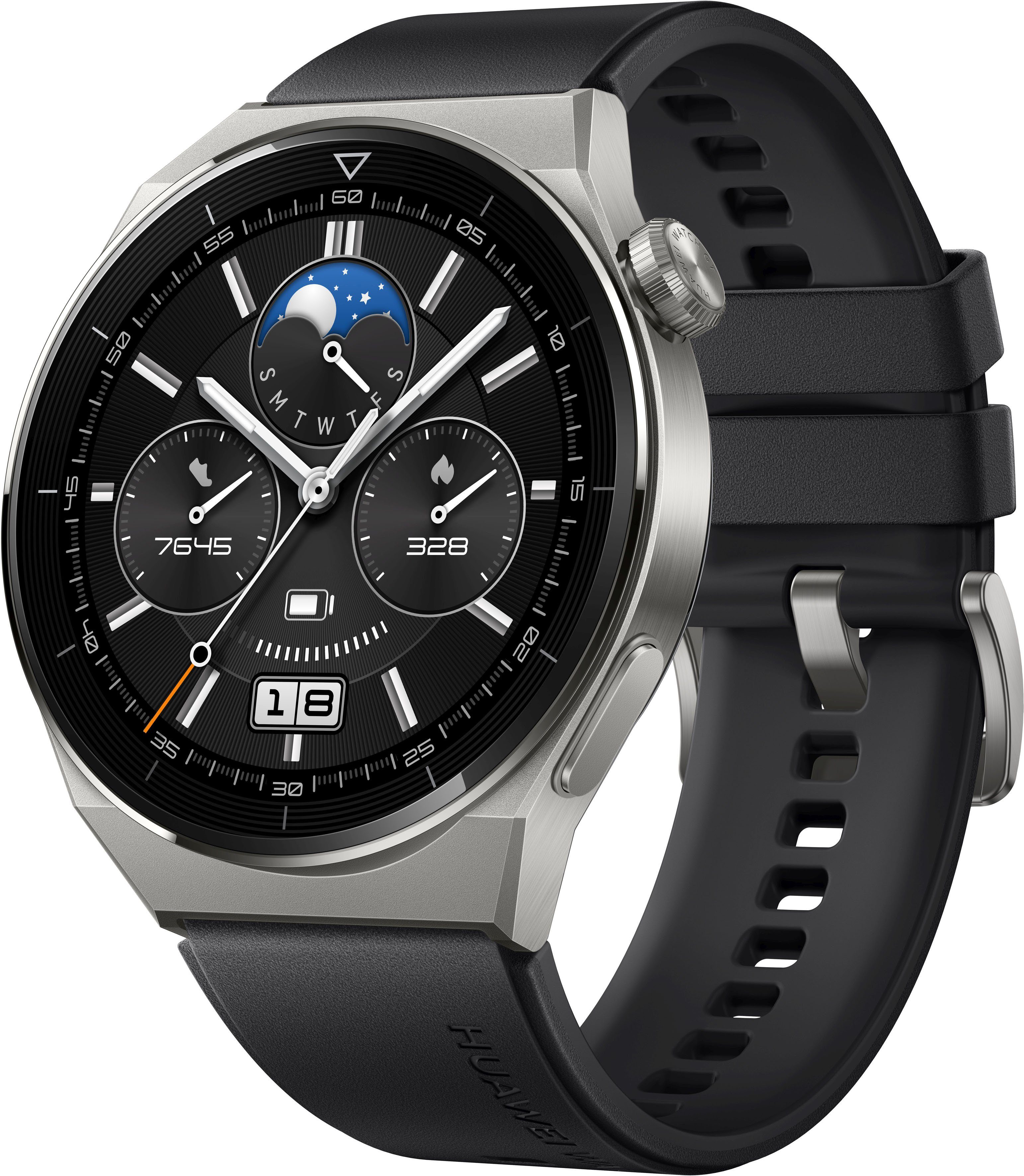 Huawei Watch GT3 Pro 46mm Smartwatch (3,63 cm/1,43 Zoll), 3 Jahre Herstellergarantie