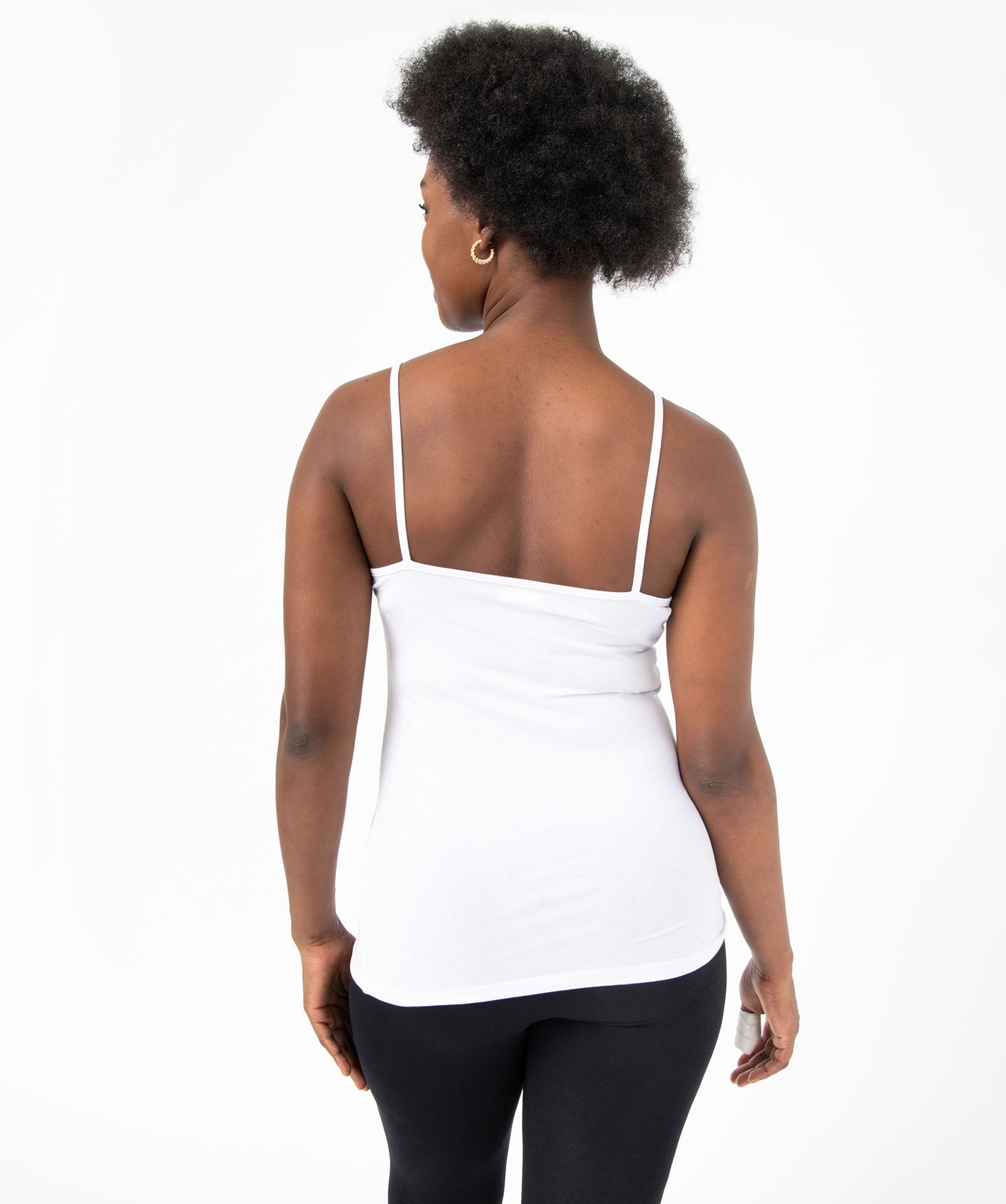 Débardeur femme uni à fines bretelles blanc | GEMO