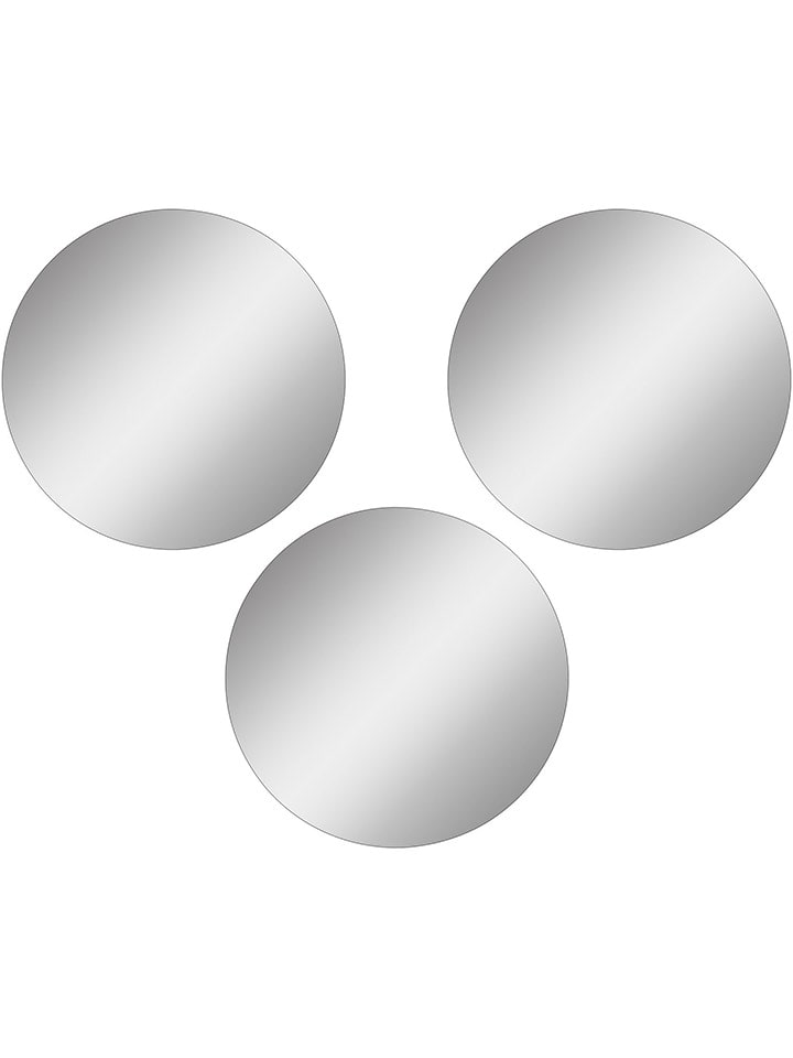 Evila 3er-Set: Spiegel in Silber - Ø 30 cm günstig kaufen onesize