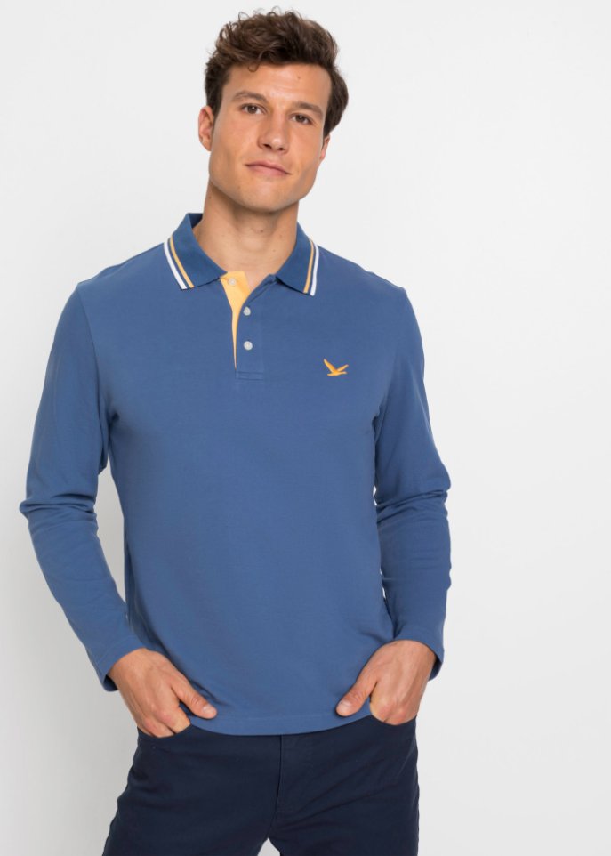 Poloshirt, Langarm (2er Pack)