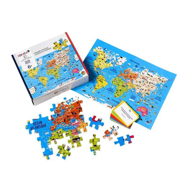 Puzzle du monde 200 pièces Oxybul