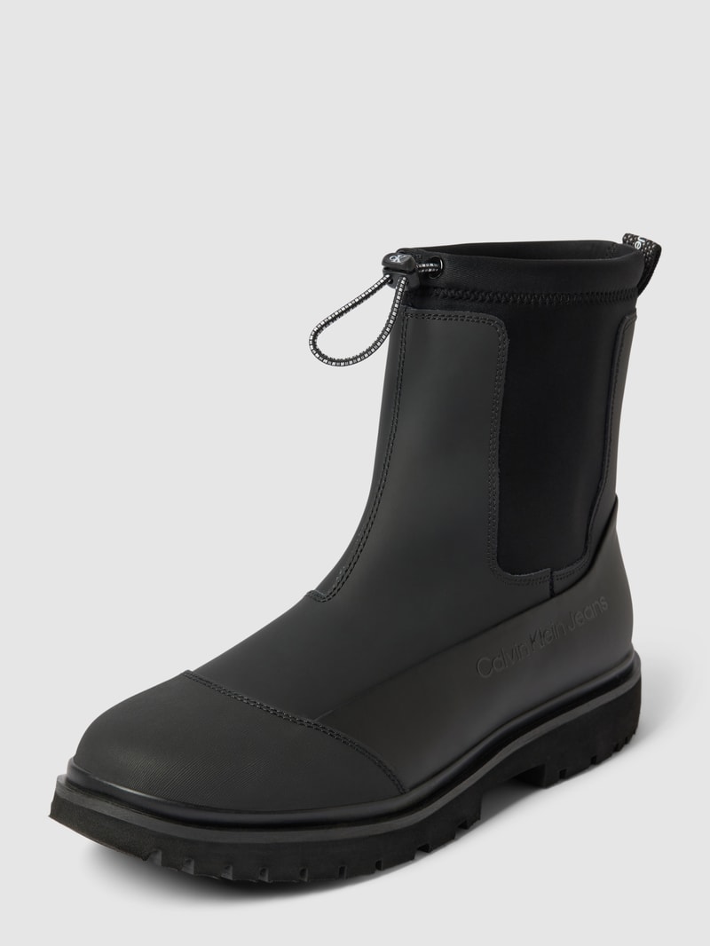 Chelsea Boots mit elastischem Bund Modell 'COMBAT' in black