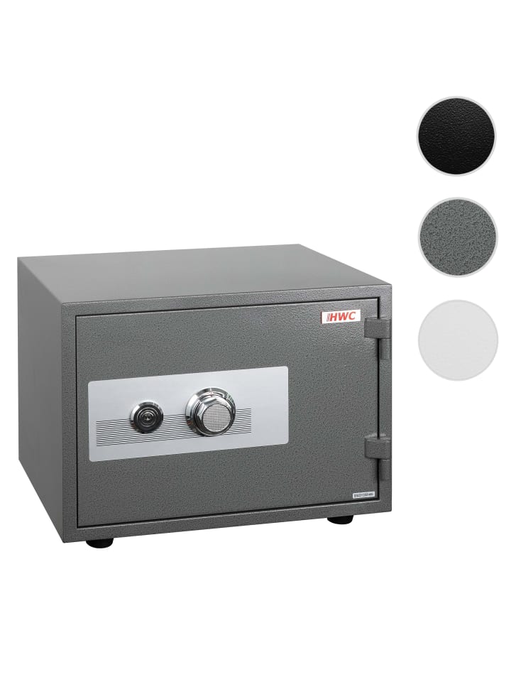 MCW Feuerfester (60min) Tresor L48 Doppelbolzenverriegelung, 44kg, Grau günstig kaufen onesize