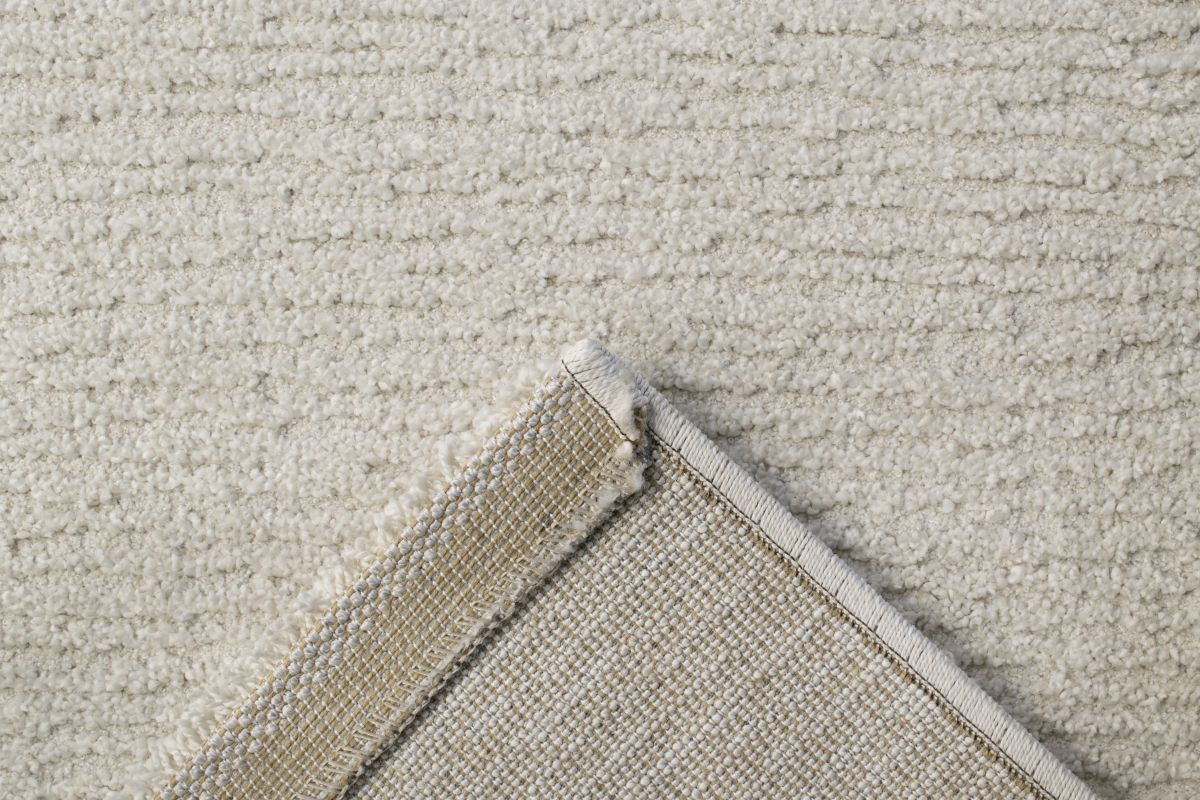 Webteppich Tresor Weiß-Grau-Grau 80 x 150 cm