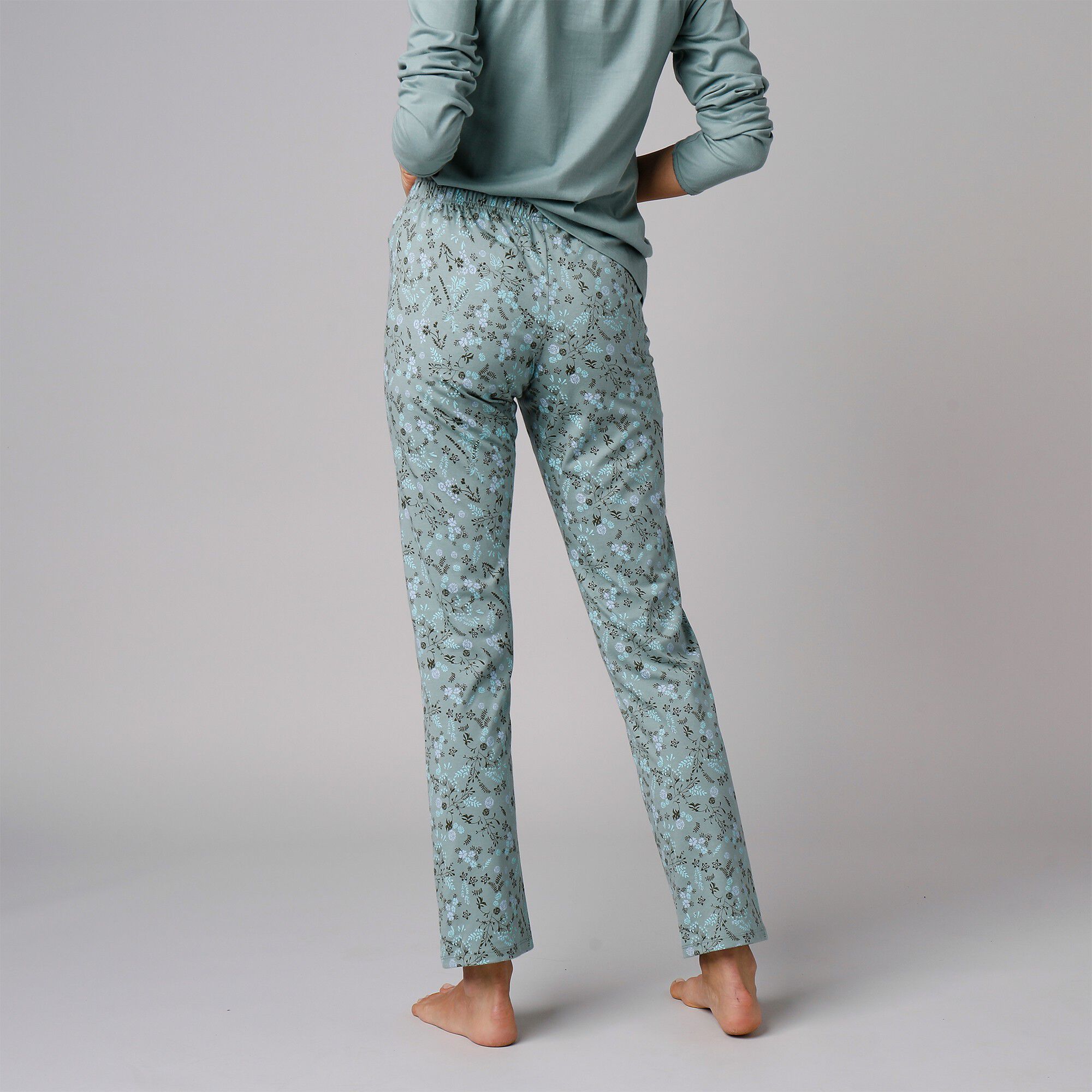 Pantalon de pyjama imprimé fleurs