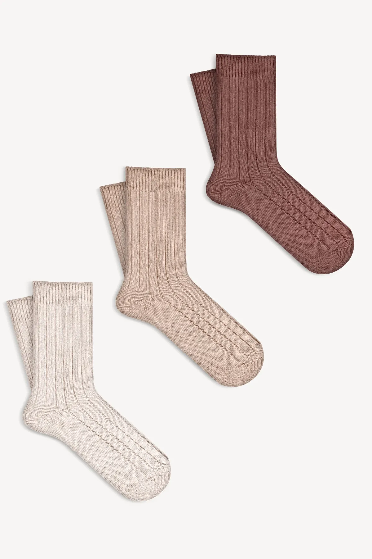 Mono Socks  Socken - Ecru - Unifarben