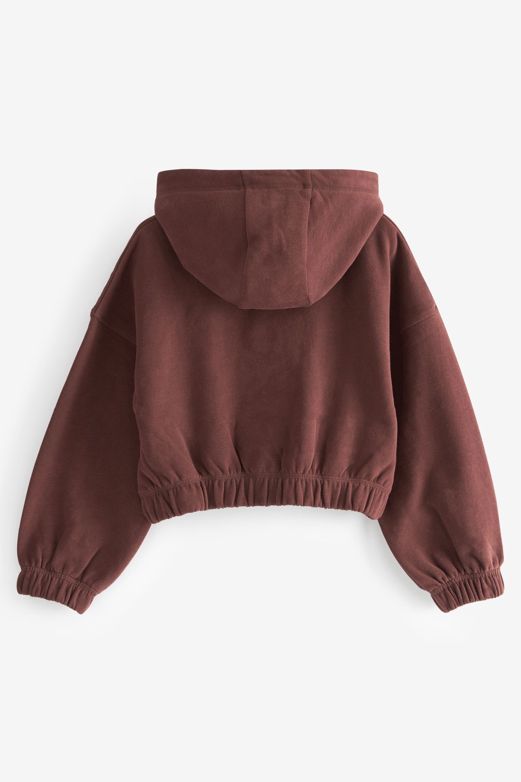 Next Kapuzensweatshirt Verkürztes Hoodie mit Knopfleiste (1-tlg)