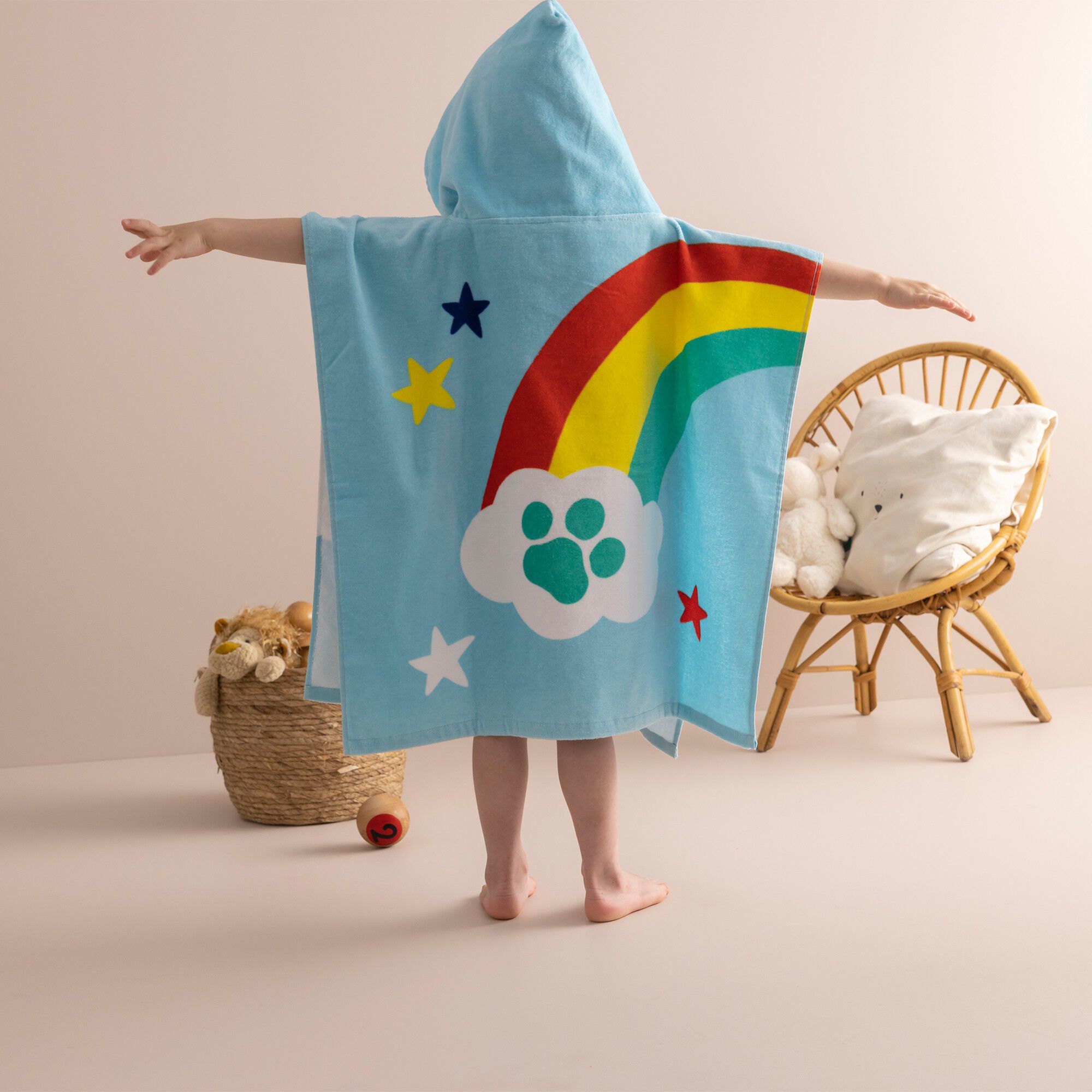 Poncho de bain enfant Pat Patrouille à capuche personnalisable