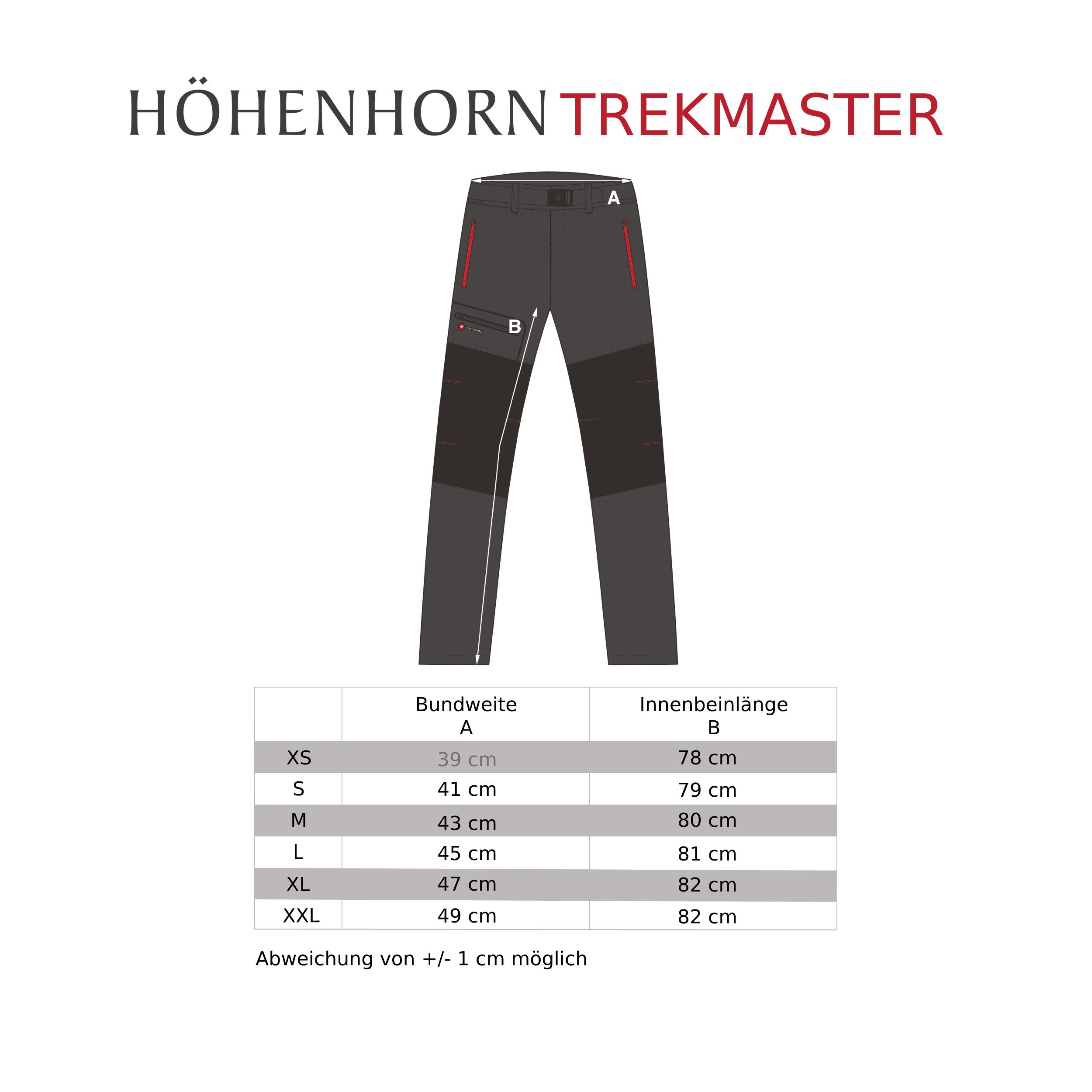 Höhenhorn Funktionshose Trekmaster Damen Wanderhose Softshellhose Gefüttert Snowboardhose